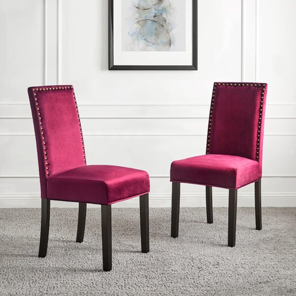 Miva Upholstered Set of 2 Dining Chairs - Image 1