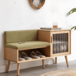 Kedi Refined Solid Wood Shoe Bench Cabinet - Image 3