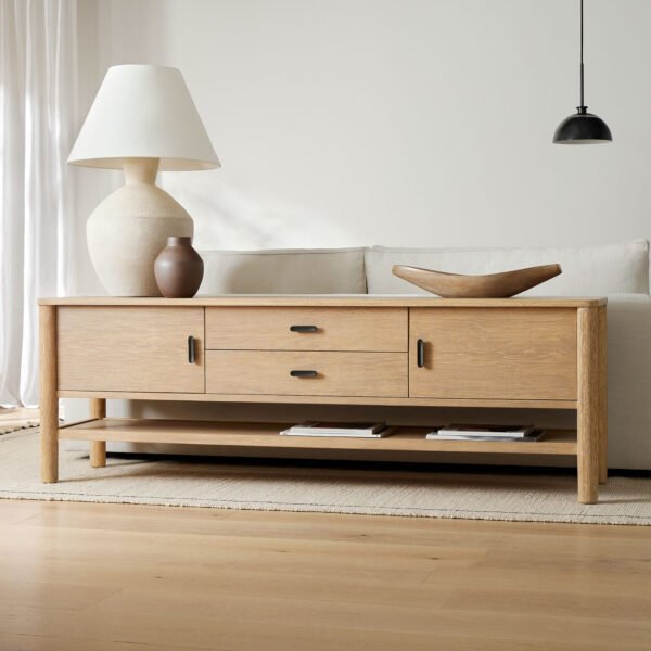 Tadu Solid Wood TV Cabinet - Image 2