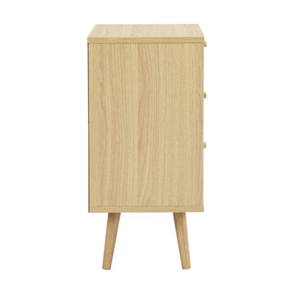 France Rattan 3-Drawer Bedside Table - Image 5