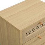 France Rattan 3-Drawer Bedside Table - Image 7