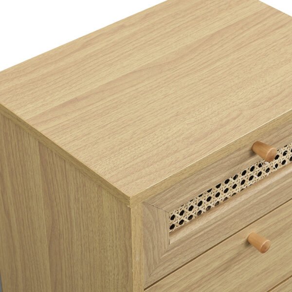 France Rattan 3-Drawer Bedside Table - Image 7