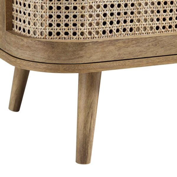 Curved Rattan 2-Door Small Sideboard - Image 8