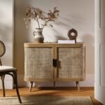 Curved Rattan 2-Door Small Sideboard - Image 2
