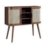 Curved Rattan 2-Door Buffet Sideboard - Image 8
