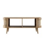 Curved Rattan Coffee Table - Image 3