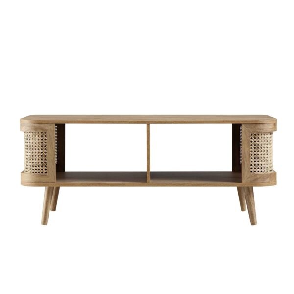 Curved Rattan Coffee Table - Image 3