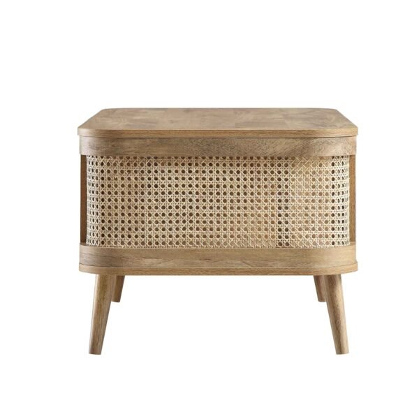Curved Rattan Coffee Table - Image 6
