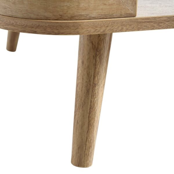 Curved Rattan Coffee Table - Image 8
