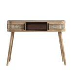 Curved Rattan 2-Door Console Table - Image 4