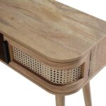 Curved Rattan 2-Door Console Table - Image 7