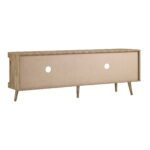 Curved Rattan 4-Doors Wide TV Unit - Image 7