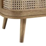 Curved Rattan 4-Doors Wide TV Unit - Image 9