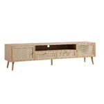 Classic Rattan 200cm Wide TV Unit - Image 5