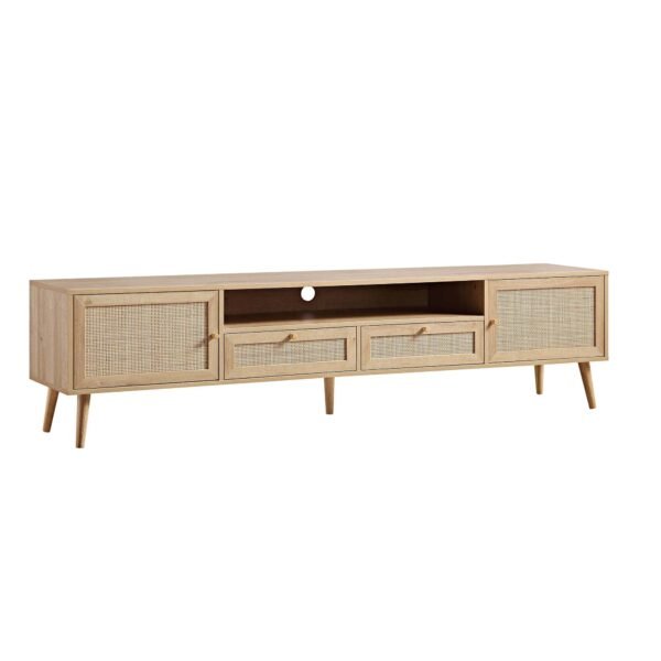 Classic Rattan 200cm Wide TV Unit - Image 5