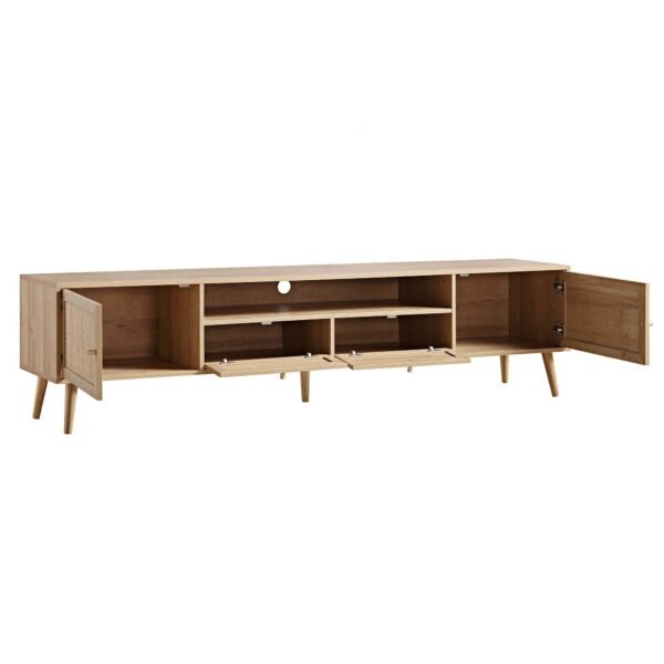 Classic Rattan 200cm Wide TV Unit - Image 6