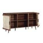 Curved Rattan 3-Door Large Sideboard - Image 5