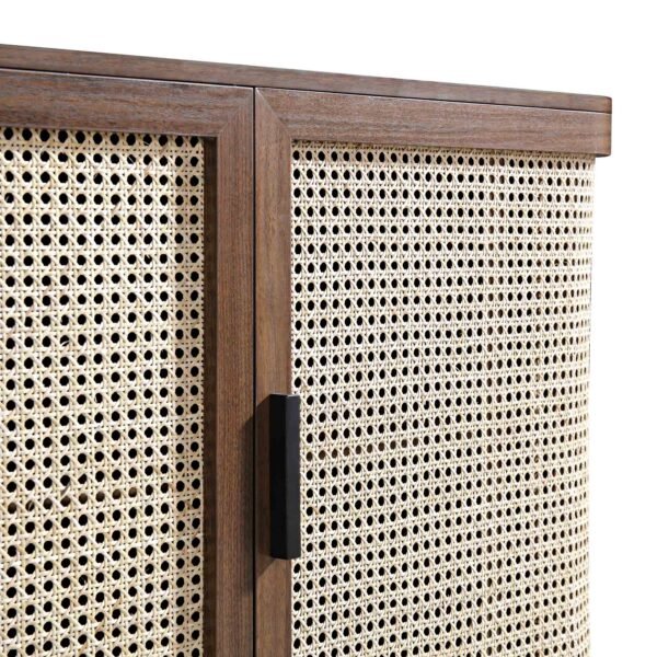 Curved Rattan 3-Door Large Sideboard - Image 6