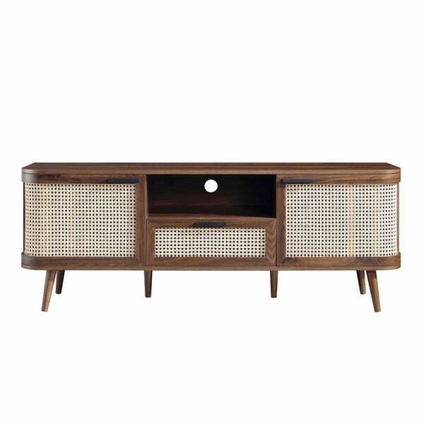 Curved Rattan 150cm Wide TV Unit - Image 3
