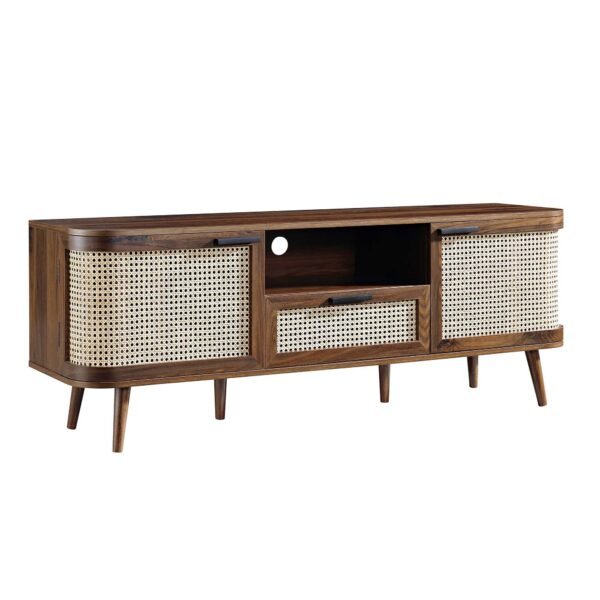 Curved Rattan 150cm Wide TV Unit - Image 8