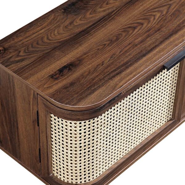 Curved Rattan 150cm Wide TV Unit - Image 6