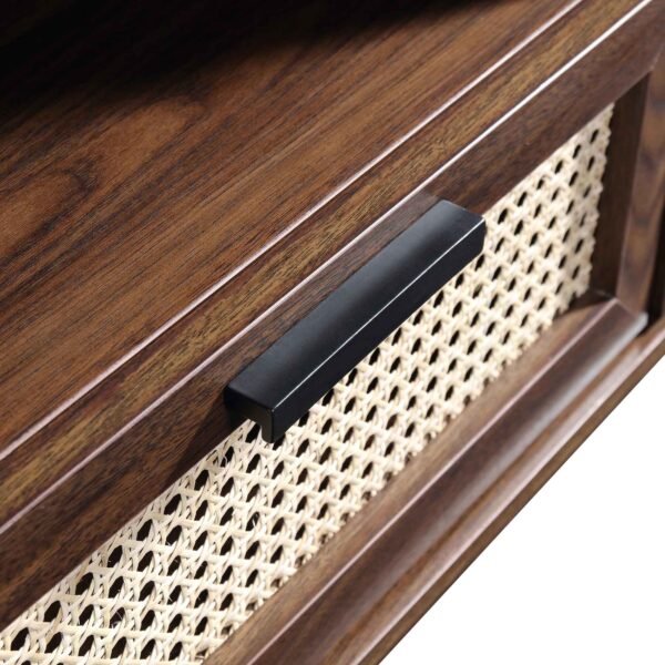 Curved Rattan 150cm Wide TV Unit - Image 5