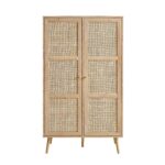 Classic Rattan Compact Double Wardrobe - Image 3