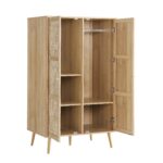 Classic Rattan Compact Double Wardrobe - Image 5