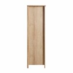 Classic Solid Wood Rattan Triple Wardrobe with 2-Drawers - Image 8