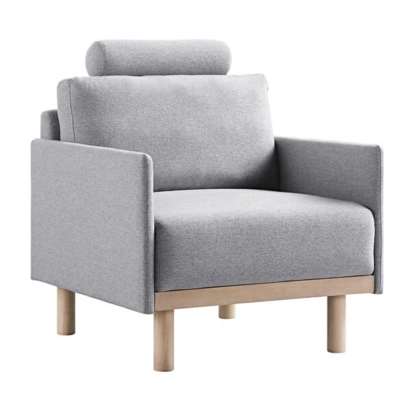 Mari Upholstered Fabric Armchair - Image 3