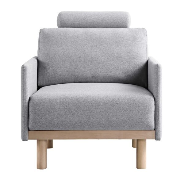 Mari Upholstered Fabric Armchair - Image 4