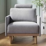 Mari Upholstered Fabric Armchair - Image 2