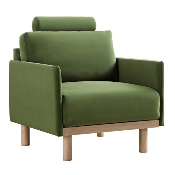 Mari Upholstered Fabric Armchair - Image 7