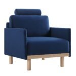 Mari Upholstered Fabric Armchair - Image 9