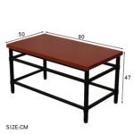 Moga Solid Wood Metal Coffee Table - Image 6