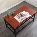 Moga Solid Wood Metal Coffee Table