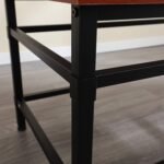 Moga Solid Wood Metal Coffee Table - Image 4