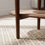 Vesa Solid Wood Rattan Oval Coffee Table - Image 8