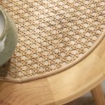 Dewa Solid Wood Rattan Side Table - Image 5
