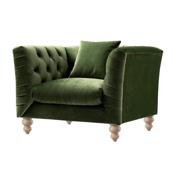 Lena 1-Seater Upholstered Sofa Armchair - Image 3