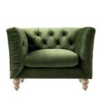Lena 1-Seater Upholstered Sofa Armchair - Image 8