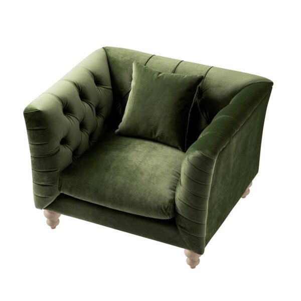 Lena 1-Seater Upholstered Sofa Armchair - Image 5