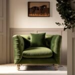 Lena 1-Seater Upholstered Sofa Armchair - Image 2