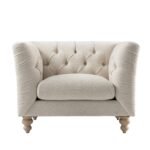 Lena 1-Seater Upholstered Sofa Armchair - Image 12