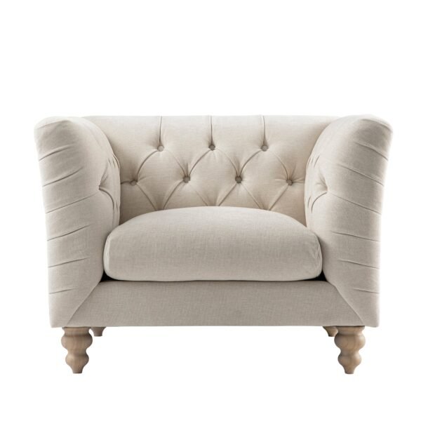 Lena 1-Seater Upholstered Sofa Armchair - Image 12
