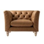 Lena 1-Seater Upholstered Sofa Armchair - Image 13