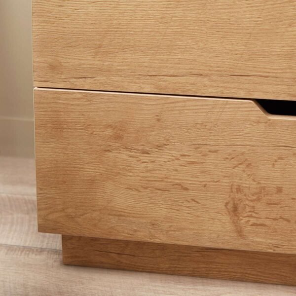 Zami Solid Wood 2-Drawer Bedside Table - Image 3