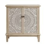 Cammy Whitewashed Carved Small Sideboard - Image 4