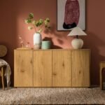 Luxe Solid Wood Curved Edge 150cm Wide Sideboard - Image 2