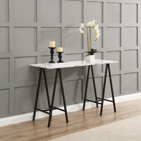 Raga Marble Effect Console Table - Image 1